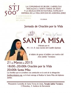 Cartel Jubileo Sanlúcar 21032015